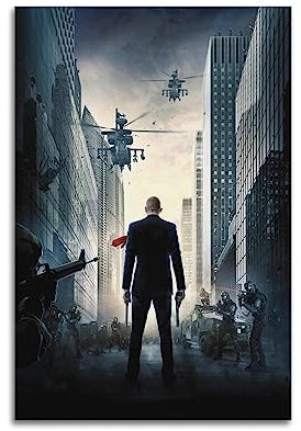 VZRSQZK Filmposter Hitman 47, Teil 2, dekoratives Gemälde, Leinwand, Wandposter und Kunstdruck, modernes Familienschlafzimmer-Dekor-Poster, 20 x 30 cm