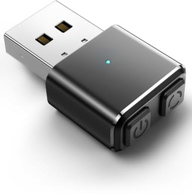 Metal Mouse Jiggler indetectable, Mantiene la vigilia del Ordenador/portátil, USB Mouse Mover con botón de Interruptor, Movimiento de ratón con 3 Modos Jiggler, sin Controladores, Plug and Play