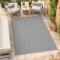 TAPISO Mono Teppich Kurzflor Indoor Outdoor UV-beständig Hellgrau Einfarbig Wohnzimmer Schlafzimmer Kinderzimmer Modern Design ÖKO-TEX 140 x 200 cm