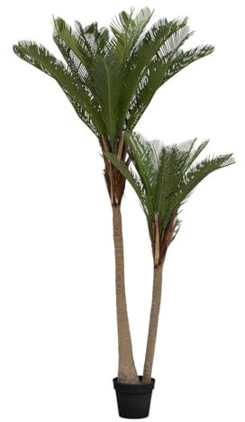 Plante Artificielle Palmier 2 Troncs H 180 cm - Atmosphera