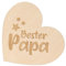 Spruchreif | Kleines Deko-Holzherz zum Aufstellen| Geschenk Papa | Vatertag