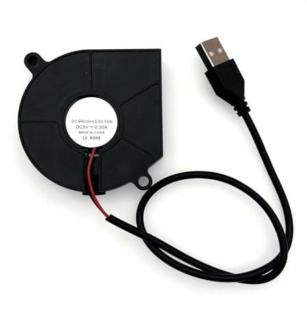 JZK USB Turbo ventilador de refrigeración 5V 60x60x15mm 6015 ventilador centrífugo para ventilación de escape