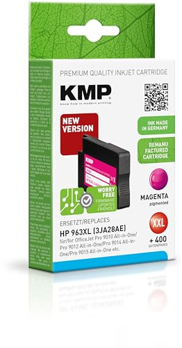 KMP Tintenpatrone passend für HP 963XL Magenta (3JA28AE) mit neuem KMP Hybrid-Chip - H 195XL - für HP OfficeJet Pro 9010, 9012, 9013, 9014, 90... etc.