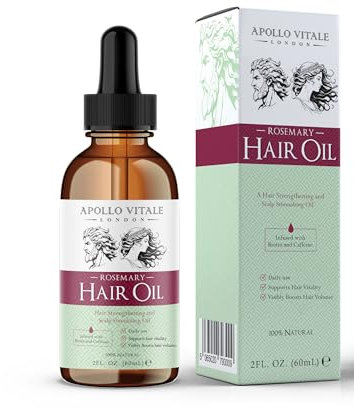 Rosemary Oil for Hair Growth - Ultimate Hair Oil Blend with Rosemary, Biotin, Coffee and Coconut Oil for Dry Damaged Hair & Scalp, Rosemary Hair Serum, Perfect Hair Growth Serum.