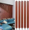 AVLLSO Raumtrenner Sichtschutz Trennwand vom Boden bis zur Decke, Raumteilersäule aus Holzlatten für Schlafzimmer/Büro/Schlafsaal/Flur, Einstellbare Höhe(5 Pack,185cm/72.8in/6.06ft)