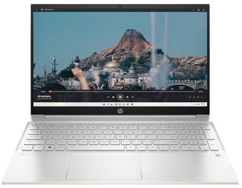 HP Pavilion 15-eh1026na 15.6” FHD Touchscreen – AMD Ryzen 7 5700U (8 Cores, 4.3GHz), 1TB PCIe Gen 4.0x4 NVMe, 16GB DDR4, SD Card Reader, WIFI 5 & BT 5, HD Webcam, UK Keys, Windows 11 Pro (Renewed)