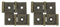 QUARKZMAN Doppelt wirkende Scharniere Faltbarer Bildschirm, 2 Stück 2,13 Doppelschwenkscharniere im Retro-Stil 270 Grad Drehung Bildschirmscharniere, Bronze