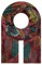 Majea Damen Halstuch Rot (Mehrfarbig) 180cm x 90cm Viskose Gestreift Edler metallic-print und stimmige Farbkombinationen Frauen-Schal