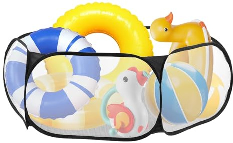 Yanayi Pool Zubehör Aufbewahrungsbox, Schwimmbad Spielzeug Aufbewahrung Für Schwimmbad Spielzeug Wasserdicht, Sichtbar Ohne Öffnen, Pool Aufbewahrung Für Gartenpool Saisonbeginn, Balkon Lagerung