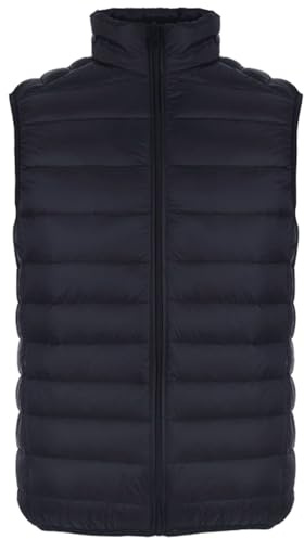 Hwalleum Hommes Léger Doudoune Veste Hiver Matelassée Doudoune Gilets Outdoor Casual sans Manche Manteaux Automne Garçons Imperméable au Vent Chaud Doudoune Blouson