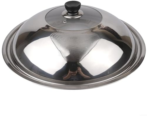 Tapa premium de 40 cm para cazuela y wok, diseñada para preservar el sabor y manejo seguro