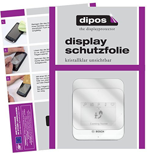 dipos I 2X Schutzfolie klar kompatibel mit Bosch Smart Home Twist (Fernbedienung) Folie Displayschutzfolie