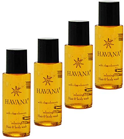 Awek.eu 100 Stück Hotel Shampoo & Duschgel (2in1) Body&Hair 30ml Flasche Havana Serie
