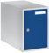 QUIPO eurokraft | Basic | Schließfachwürfel | HxBxT 350 x 250 x 450 mm | Vollblechtür | lichtgrau/enzianblau