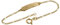 trendor Armband mit Gravur 585 Gold für Kinder Länge 14 cm inklusive Wunsch-Gravur Armkette mit Gravur für Mädchen und Jungen, Armband aus Echtgold, 08654-14