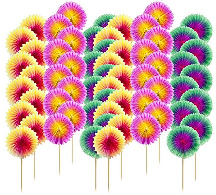 10er SET METALTEX 257801080 Party-Rosetten 6 Stück/Partypicker