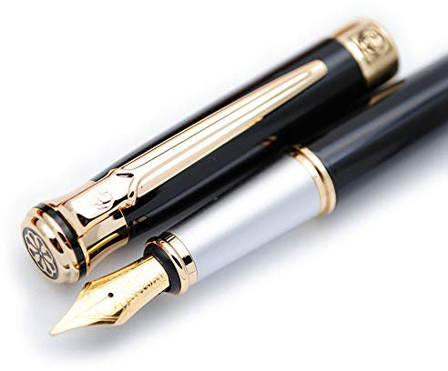 czxwyst Picasso 903 Sweden Flower King Fountain Pen Original Box (Black)