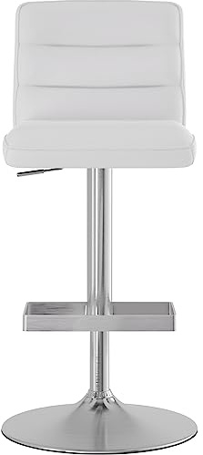 Bar Stools UK Mollig Gebürstet Barhocker - Weiß