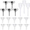 EMAGEREN Metal & Plastic Funnel Set - 15 Pcs, Essential Oil Funnel with Mini Pipettes for Filling Small Containers