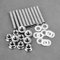 10pcs Kit de Goujon de Collecteur d'Echappement, Boulon de Goujon de Tête de Collecteur d'Echappement en Acier Inoxydable