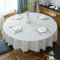 Runde Quaste Plaid Tischdecke, Heavy Weight Baumwolle Leinen Stoff Tischdecke für Küche, Essen, Tischdekoration, Grau, 180 cm Runde