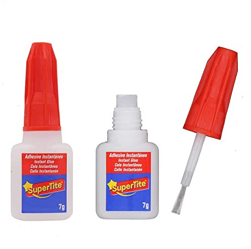 Pack 2 Super glue pegamento adhesivo instantáneo con Pincel 7g (2x7g Pincel)