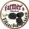 Kexle Farmers Market Black Beries Retro Vintage Blechschild Landhaus Wanddekoration Schilder Geschenke Dekoration 30,5 x 30,5 cm