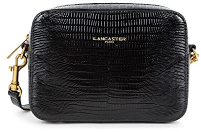 Lancaster Exotic Lézard Umhängetasche schwarz