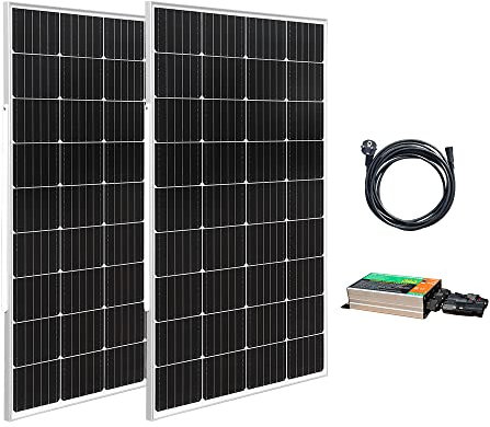 XINPUGUANG 300 vatios sistema solar completo plug & play 300w red sistema de panel solar 2pcs 150w monocristalino módulo fotovoltaico (300W)