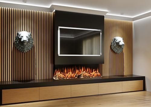 Evolution Fires 1300 Advance series Widescreen 3 sided Panoramic Electric fireplace (APP CONTROL & ALEXA)
