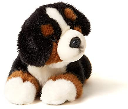 Uni-Toys - Berner Sennenhund Welpe, liegend - 24 cm (Länge) - Plüsch-Hund, Haustier - Plüschtier, Kuscheltier
