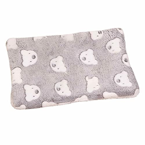 NSXIN Katzendecken für Hauskatzen Waschbar Hundedecke Flauschiges Katzenkissen, Gemütliche Beruhigende Katzendecke Bettmatte für Katze Kleine Hunde(30x40cm,Grau)