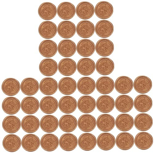 COHEALI 75 Stück Scrapbooking-Sticker Stempel-Siegel-Sticker Lack-Siegel-Sticker Kreis-Sticker Hochzeits-Einladungs-Sticker Briefumschlag-Sticker Hochzeits-Sticker Blumen-Stempel-Sticker