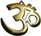 Terrapin Trading Messing OM AUM 4 / 8cm AUHM Plakette Symbol Hindu-buddhistischer Diwali Wandbehang Heimdekoration
