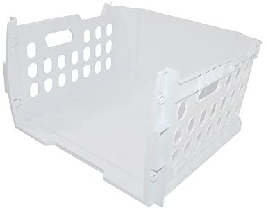 sparefixd for Beko Tall Freezer Top Drawer Basket White Plastic