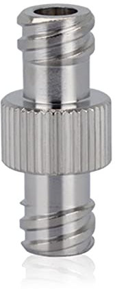 Eiudxue Luer-Lock-Adapter, Anschluss für Spender, Metall, vernickelte Messingplatte, Feste Hardware, Adapter, Nadelumwandlung