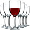 KADAX Weingläser, spülmaschinenfeste Weinkelche, Hochwertige und Elegante Gläser für Rot- und Weißwein, Weinglas auf langem Stil, Kelchgläser zum Servieren (6x290ml, Für Wein)