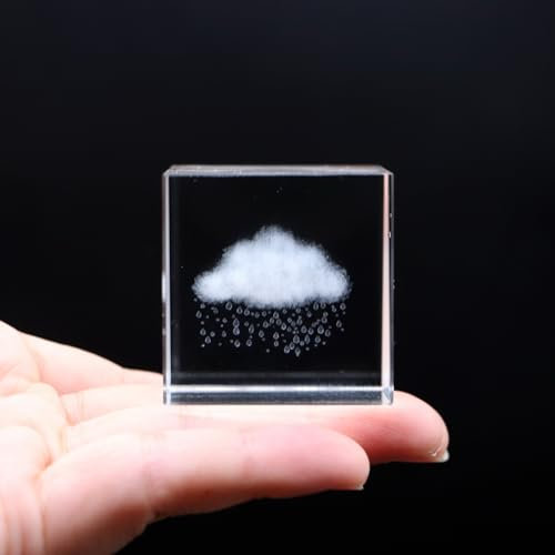 Crrezhai 3D Love Heart K9 Glas Wolke Briefbeschwerer Würfel Kristall Kunst der Figuren Gravur für Zuhause Feng Shui Dekoration Ornamente