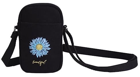 Eco Right Mobile Sling Bag für Damen & Herren, kleine Crossbody-Taschen für Damen mit verstellbarem Baumwollgurt