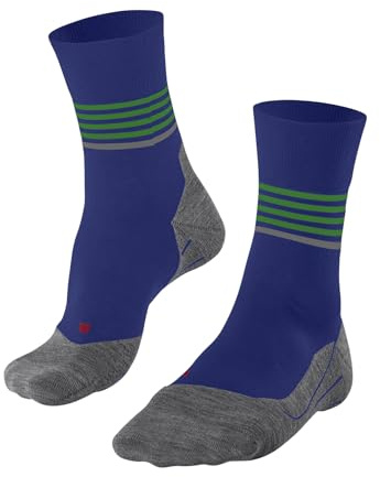 FALKE Herren Laufsocken RU4 Endurance Reflect M SO Baumwolle Funktionsmaterial antiblasen 1 Paar, Blau (Yve 6714), 44-45