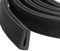 QUARKZMAN Profilé de Bord en Forme de U, Bande de Protection en Caoutchouc de 9,8 Pieds de Longueur, Adapté aux Bords de 1,5-2 mm, (13/64 L x 7/16 H) Noir