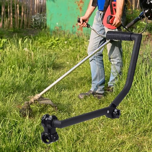 Aisny Ergonomischer String Trimmer Handle Universeller Trimmergriff Edelstahl Unkrautfresser Griffverlängerung für Rasenpflege Unkraut Entfernen