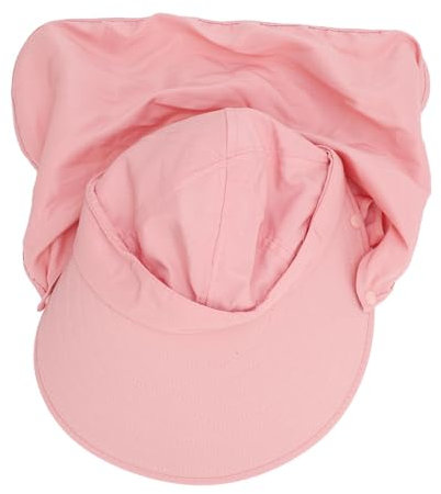 NIZUUONE Chapeau de Respirant à Large Bord Réglable en Polyester avec Couverture Faciale Détachable Corde Coupe-Vent Voyage en Plein Air Jardinage Plage