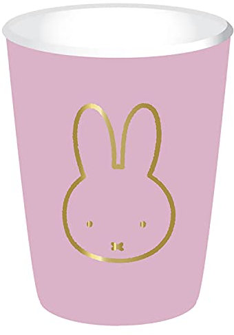 8 Becher * SÜSSES HÄSCHEN * zum Kindergeburtstag und Party | 250ml, aus Pappe | Partybecher Pappbecher Kinder Geburtstag Deko Hase Osterhase Ostern