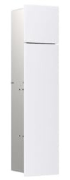 Emco WC-Modul asis Pure mit Glasfront Türanschlag Links, Unterputz, 730mm, Alpinweiss matt