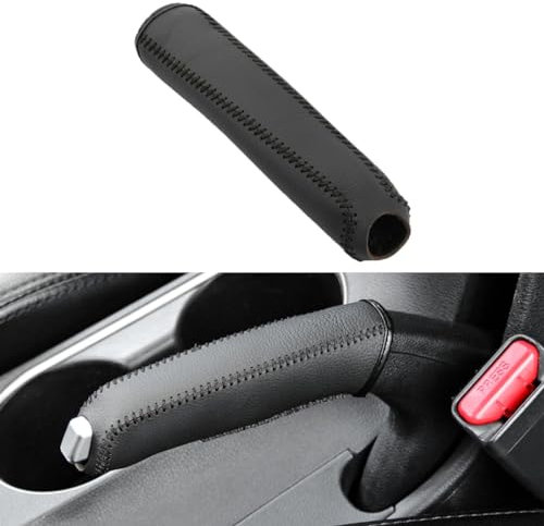 TIUEO Auto Handbremse Abdeckung für Peugeot 307 5-door/307 Break 3E 3C 3H 3A 2002-2013 rutschfeste Handbremsenabdeckung für Autos Handbremshebel Schutzhülle Zubehör Innenraum,Black Line