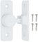 PATIKIL 90 Degree Barn Door Lock, Flip Latches Zinc Alloy Safety Sliding Door Bolt Latch Lock for Garden Garage Bathroom Gate, White