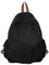 Ruarby Schulrucksack im japanischen Stil, modisch, für Damen und Herren, Segeltuch, Laptop-Rucksack, coole Buchtasche, Studentententasche, Schwarz