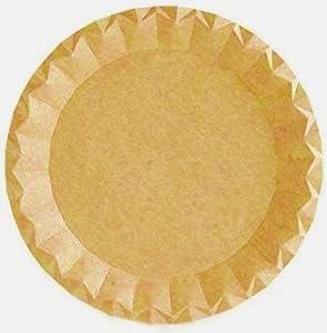 Genérico Platos Elegantes Kraft - Envio 24 h - Platos Desechable de Cartón Kraft - Platos para Cumpleaños, Bodas, Catering, eventos (50, 23)