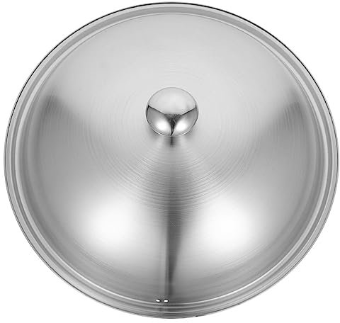Alipis Tapas De Ollas De Metal Tapa De Sartén Reutilizable Tapa De Sartén De Acero Inoxidable Para Cocinar Apta Para Lavavajillas